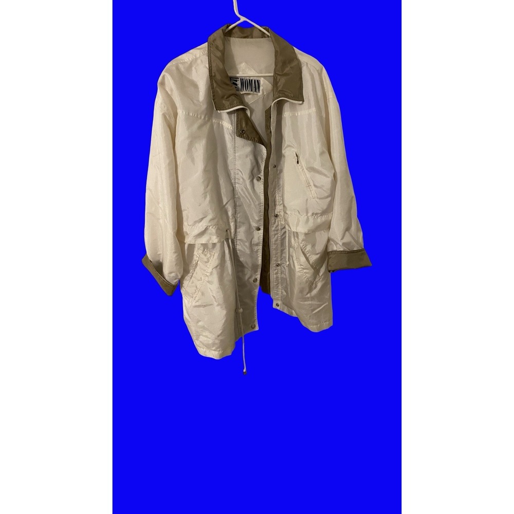 Izzi Women's Windbreaker Jacket Size 2XL (20x22)Vintage 80's-90's Comfortable